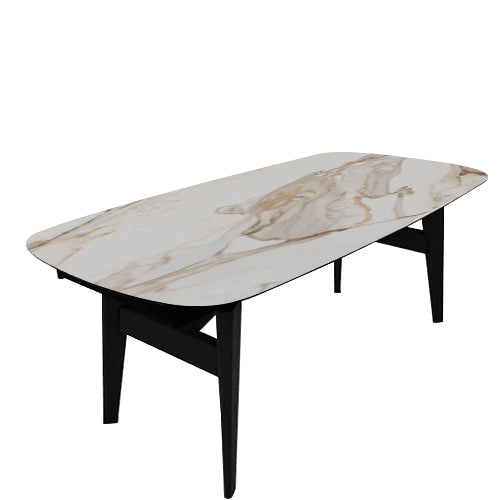 mesa de comedor ovalada abrey