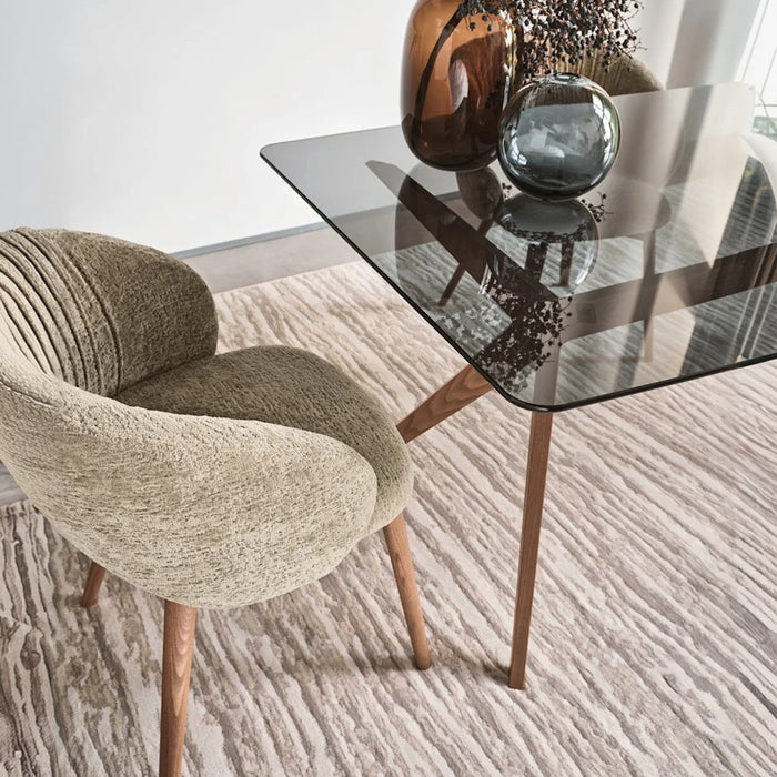 silla giratoria anime de madera