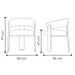 silla anthea tela y madera