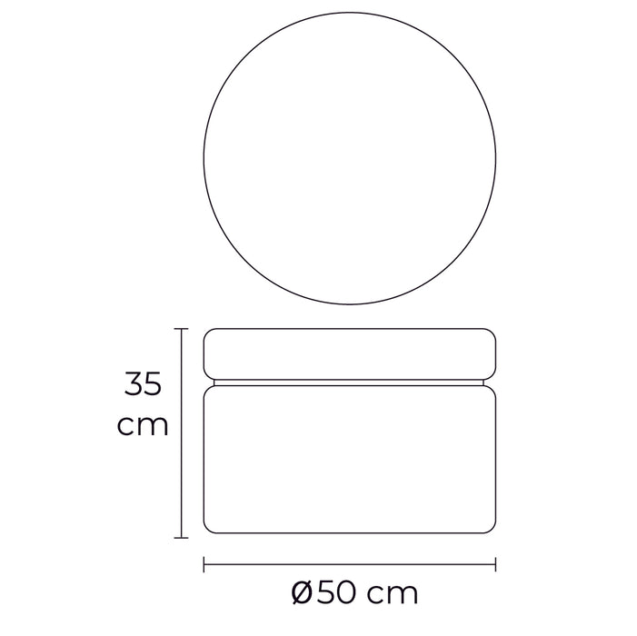 mesita central bambú