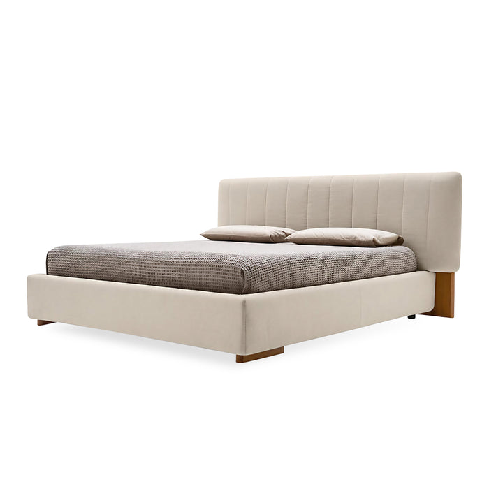 cama queen size kilian con aro al suelo y mecanismo de compás