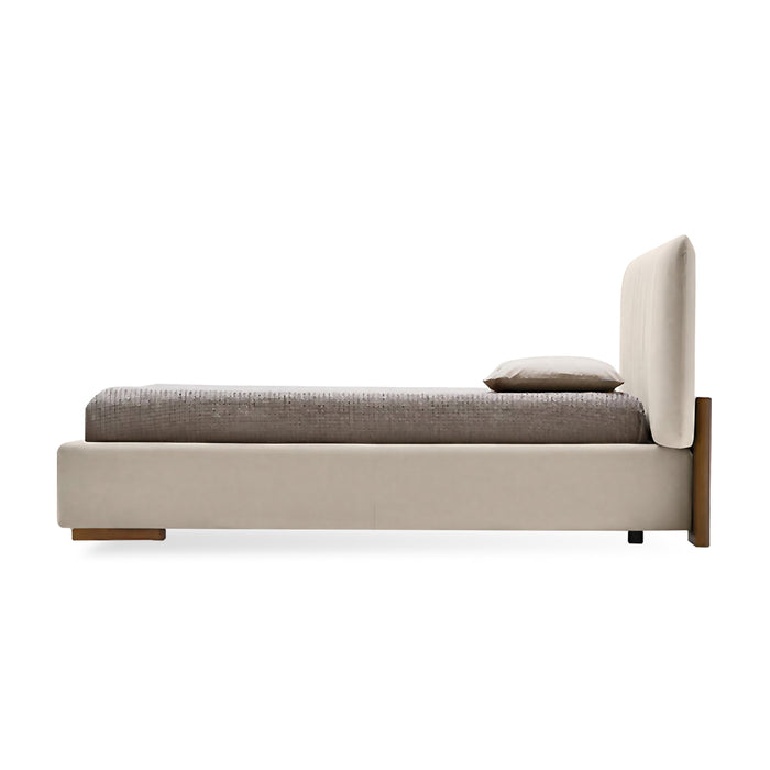 cama queen size kilian con aro al suelo y mecanismo de compás