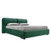cama king size kilian round con aro al suelo