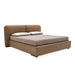 cama queen size kilian round con aro al suelo