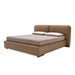 cama queen size kilian round con aro al suelo