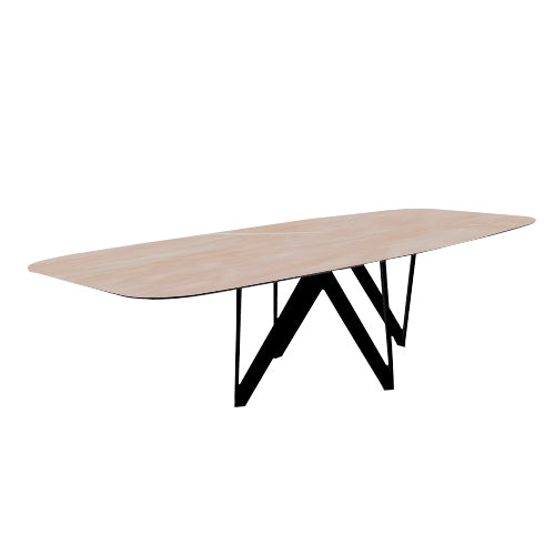mesa cartesio ovalada 250 cm