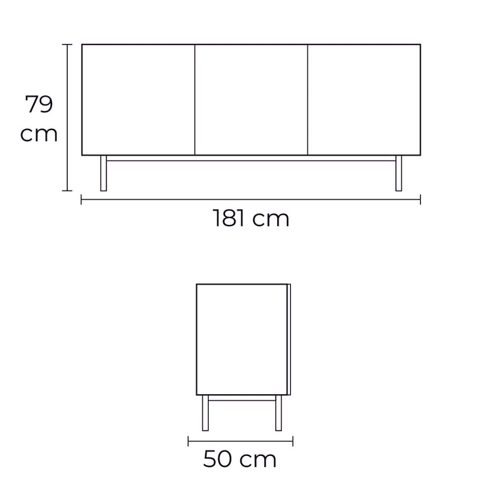 bufetero crystal chico