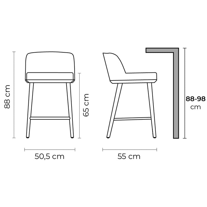 Banco Foyer tela y madera