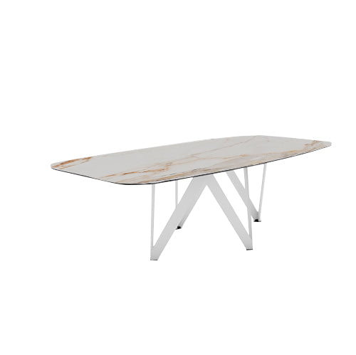 mesa cartesio ovalada 200 cm