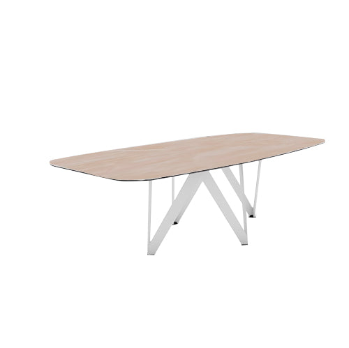 mesa cartesio ovalada 200 cm