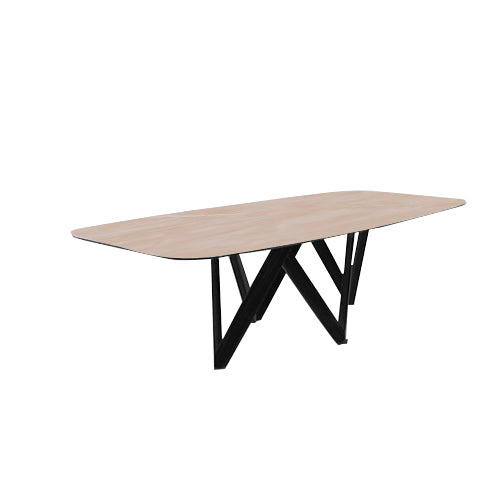 mesa cartesio ovalada 200 cm