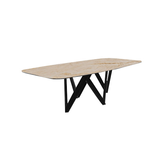 mesa cartesio ovalada 200 cm