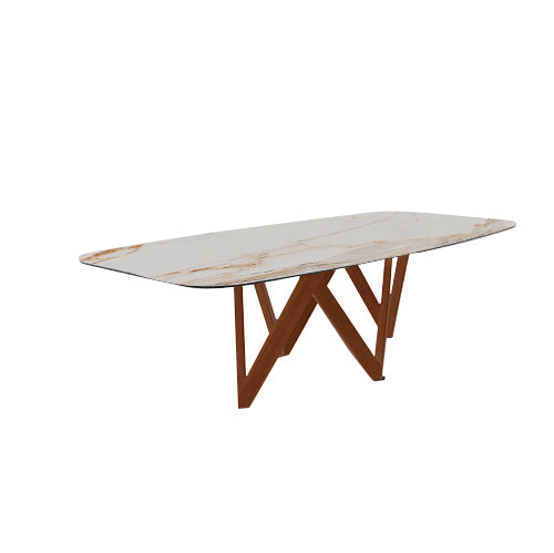 mesa cartesio ovalada 200 cm