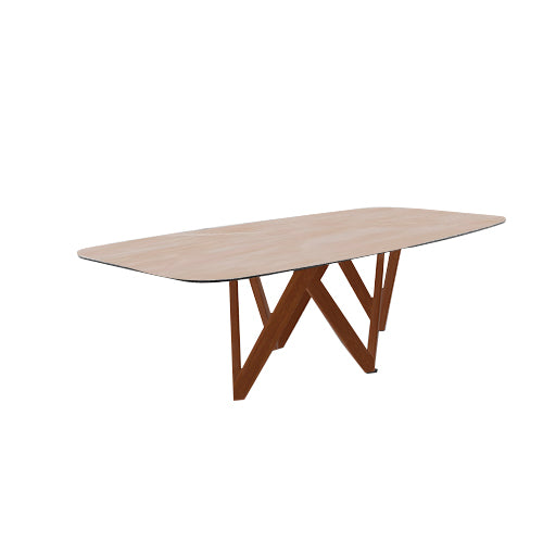 mesa cartesio ovalada 200 cm