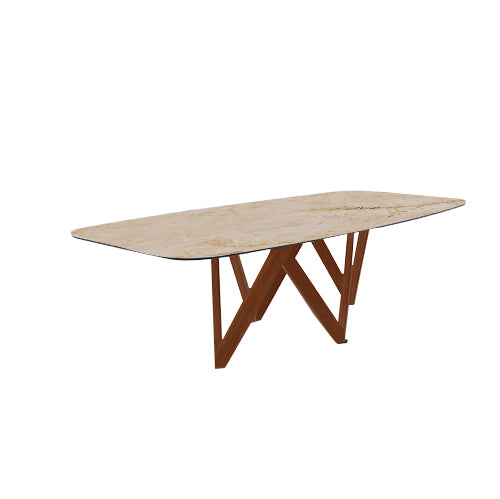 mesa cartesio ovalada 200 cm