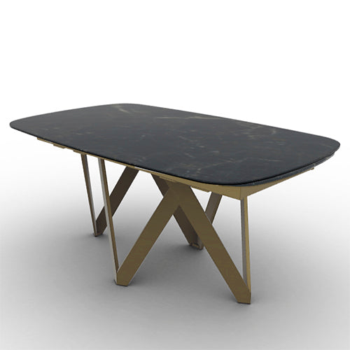 mesa de comedor extensible cartesio ovalada 165 cm