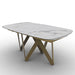 mesa de comedor extensible cartesio ovalada 165 cm