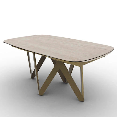 mesa de comedor extensible cartesio ovalada 165 cm