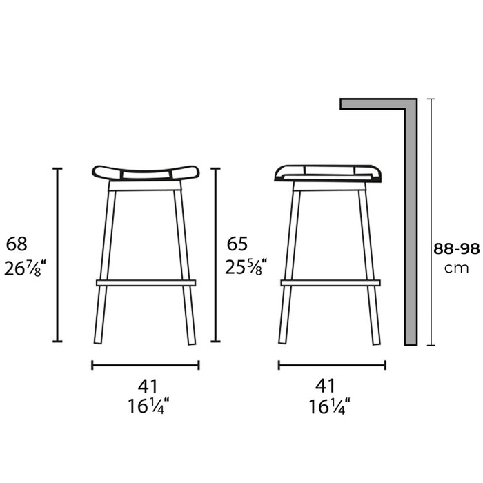 banco fifties sin respaldo cuero