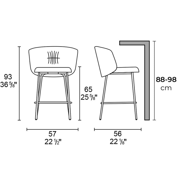 banco sweel tela y metal