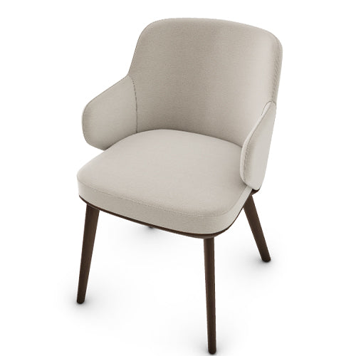 silla foyer de madera con brazos