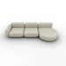 ginza lateral 2 plazas grande con chaise longue redondo derecho
