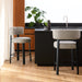 banco glen tela y madera