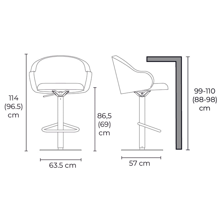 banco holly fab tela y pistón