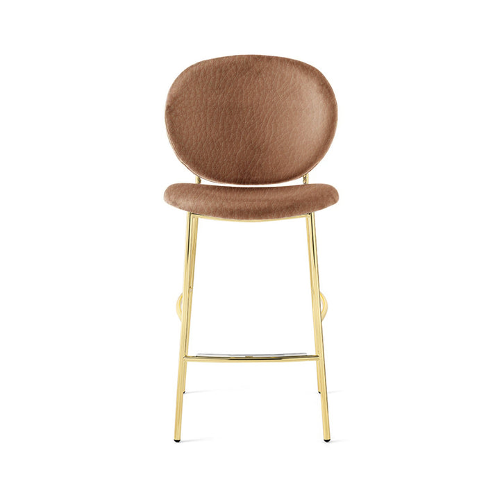 banco inès tipo piel y metal