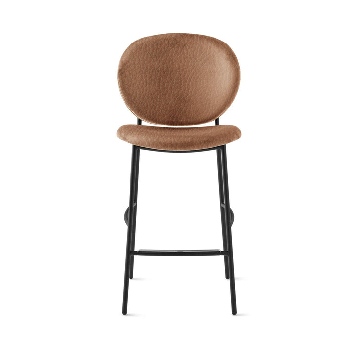 banco inès tipo piel y metal