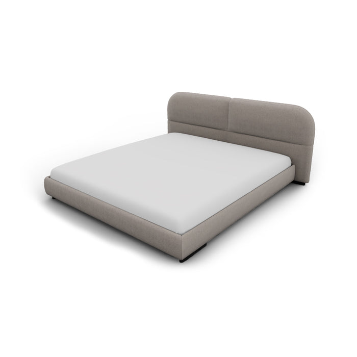 cama king size kilian round con aro al suelo