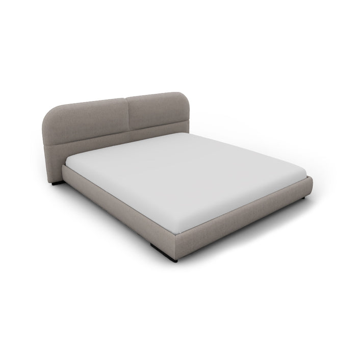 cama king size kilian round con aro al suelo