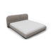 cama king size kilian round con aro al suelo