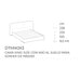cama king size kilian round con aro al suelo