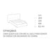 cama queen size kilian round con aro al suelo y mecanismo de compás