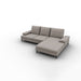 landa lateral 2 plazas, chaise longue derecho