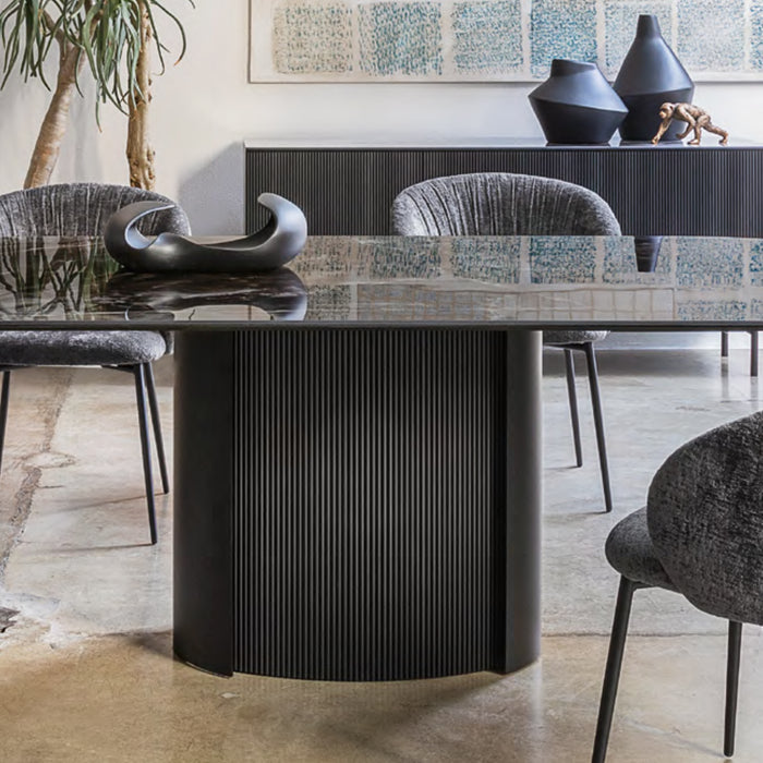 mesa yoroi extensible rectangular (inserto acanalado)