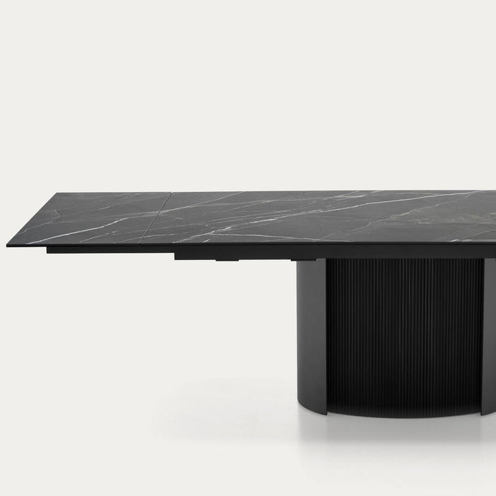 mesa yoroi extensible rectangular (inserto acanalado)