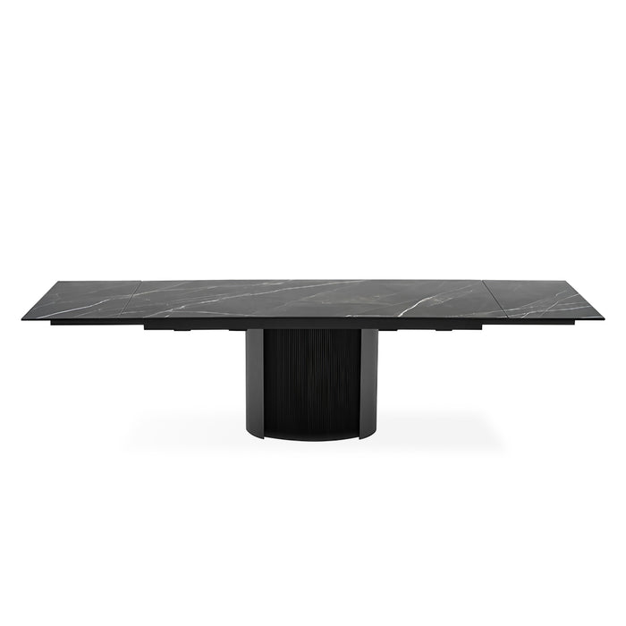 mesa yoroi extensible rectangular (inserto acanalado)