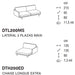 mies lateral 2 plazas MAXI con chaise longue EXTRA derecho