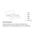 Cama Noa king size con mecanismo de compás