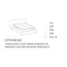 Cama Noa King size con mecanismo paralelo