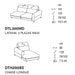 norma lateral 3 plazas MAXI con chaise longue izquierdo