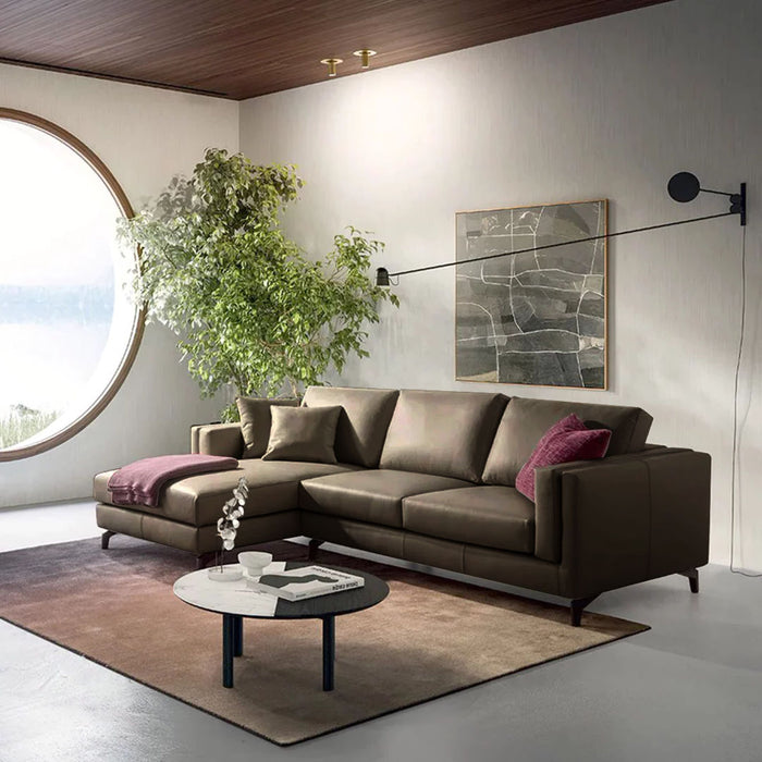 Sofá con Chaise Metro Next piel