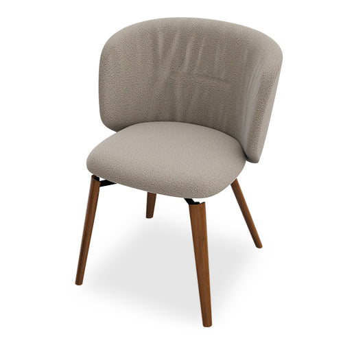 silla giratoria sweel base madera