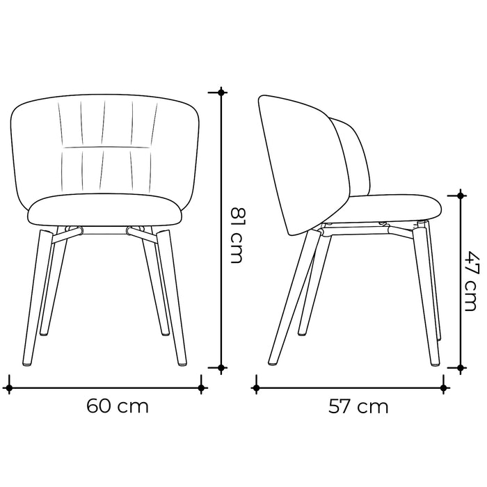 silla giratoria sweel base madera
