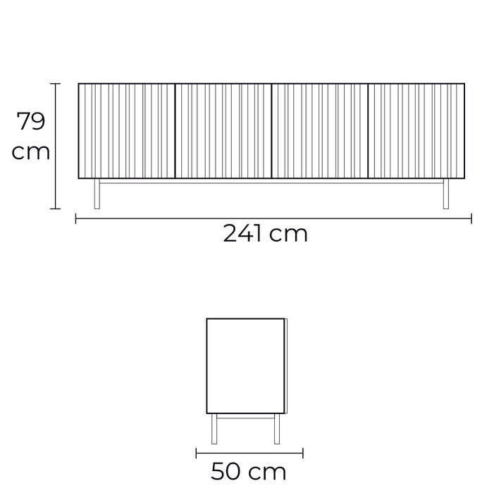 bufetero vertical grande