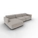 wave lateral 3 plazas con 2 relax y chaise longue izquierdo
