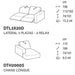 wave lateral 3 plazas con 2 relax y chaise longue izquierdo