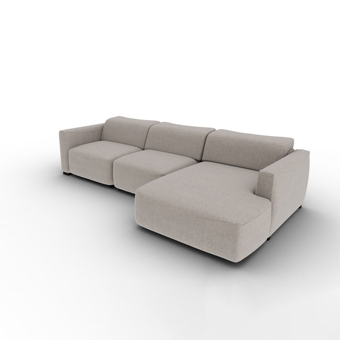 wave lateral 3 plazas con chaise longue derecho